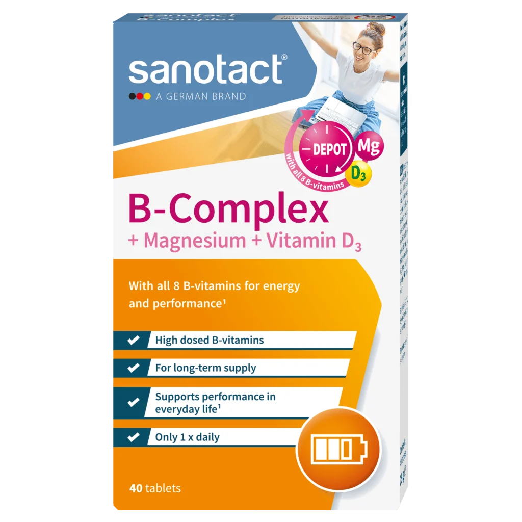 B-Complex +  Magnesium + Vitamin D<sub>3</sub>